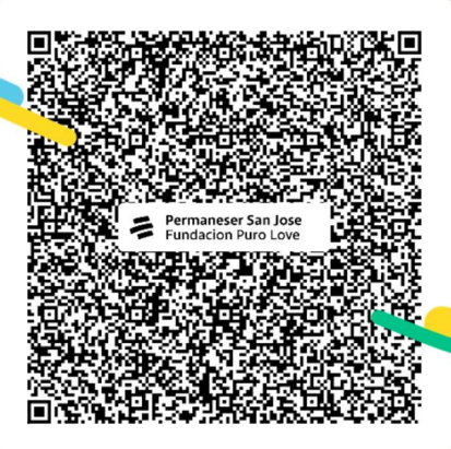 Código QR Bre-B para donar a Misiones Permane-Ser