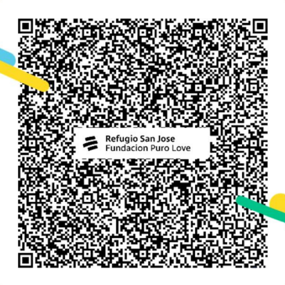 Código QR Bre-B para donar al Refugio San José